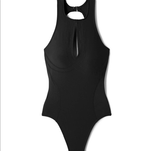 EBW Keyhole High Neck One Piece Swimsuit - Picture 3 of 5
